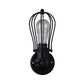 Wall Lamp Simplicity Grapefruit Shaped Iron Wall Lighting Fixture in Black for Corridor Clearhalo 'Art deco wall lights' 'Cast Iron' 'Glass' 'Industrial wall lights' 'Industrial' 'Middle century wall lights' 'Modern' 'Rustic wall lights' 'Tiffany' 'Traditional wall lights' 'Wall Lamps & Sconces' 'Wall Lights' Lighting' 2057585