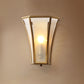 Gold Trumpet Flared Wall Mount Light Minimalism Glass Single Corridor Wall Lighting Clearhalo 'Wall Lamps & Sconces' 'Wall Lights' Lighting' 2057625