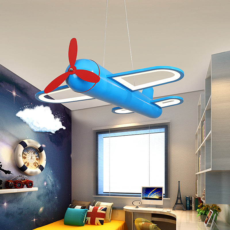 Simplicity Airplane Shaped Chandelier Pendant Light Acrylic Child Room LED Ceiling Light Blue Clearhalo 'Ceiling Lights' 'Chandeliers' Lighting' options 2057808_fd983651-5722-43a5-9e76-5a998fc495d8