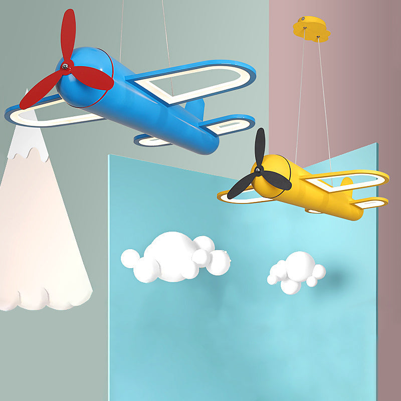 Simplicity Airplane Shaped Chandelier Pendant Light Acrylic Child Room LED Ceiling Light Clearhalo 'Ceiling Lights' 'Chandeliers' Lighting' options 2057809