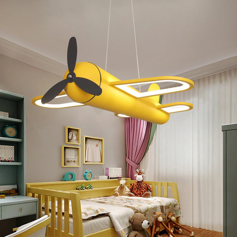 Simplicity Airplane Shaped Chandelier Pendant Light Acrylic Child Room LED Ceiling Light Clearhalo 'Ceiling Lights' 'Chandeliers' Lighting' options 2057812