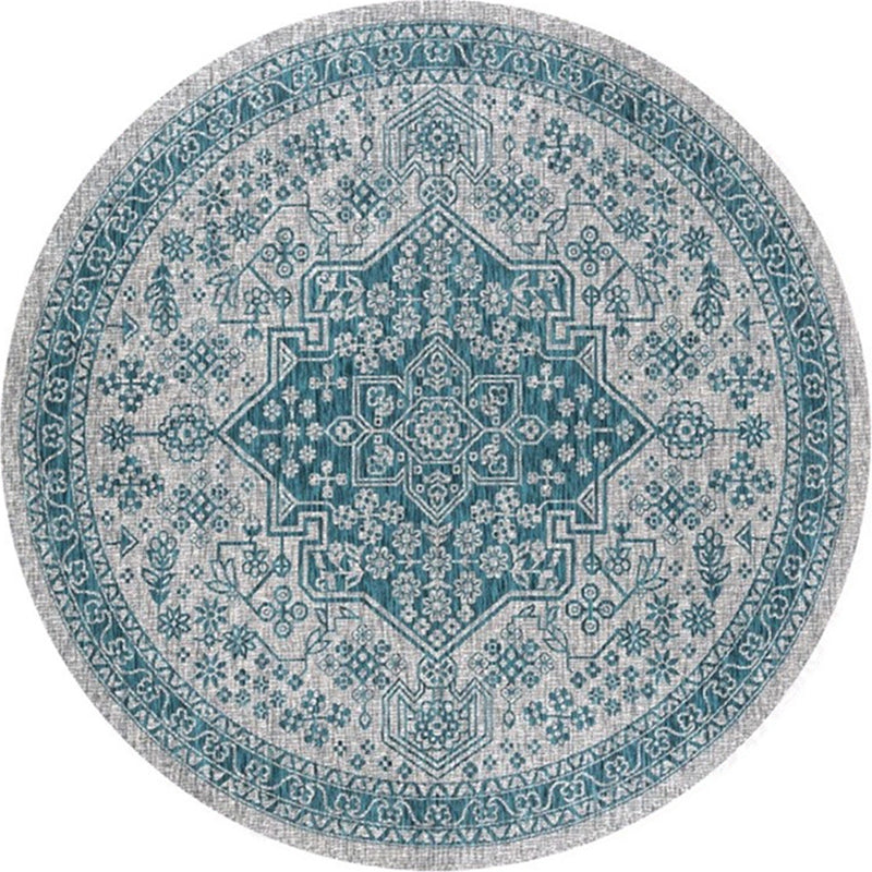 Ethnic Multi Color Floral Rug Synthetics Persian Carpet Anti-Slip Backing Pet Friendly Machine Washable Rug for Great Room Clearhalo 'Area Rug' 'Moroccan' 'Rugs' Rug' 2058516