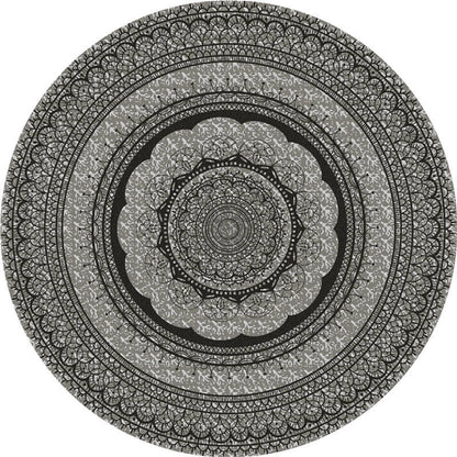 Exotic Moroccan Rug Multi Color Flower Pattern Rug Anti-Slip Pet Friendly Stain Resistant Carpet for Home Gray-Black Clearhalo 'Area Rug' 'Moroccan' 'Rugs' Rug' 2058520