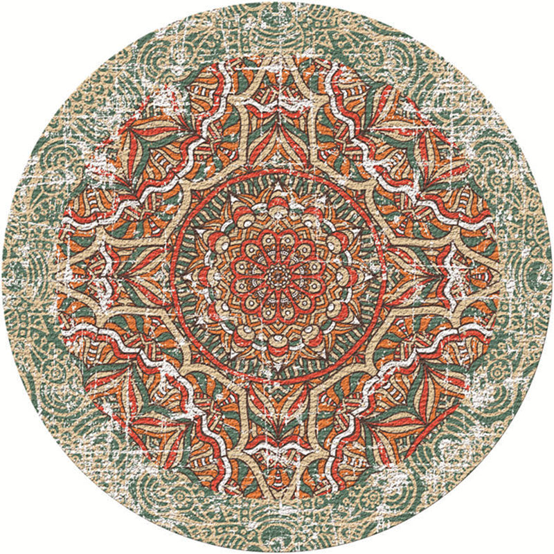 Exotic Moroccan Rug Multi Color Flower Pattern Rug Anti-Slip Pet Friendly Stain Resistant Carpet for Home Green Clearhalo 'Area Rug' 'Moroccan' 'Rugs' Rug' 2058523