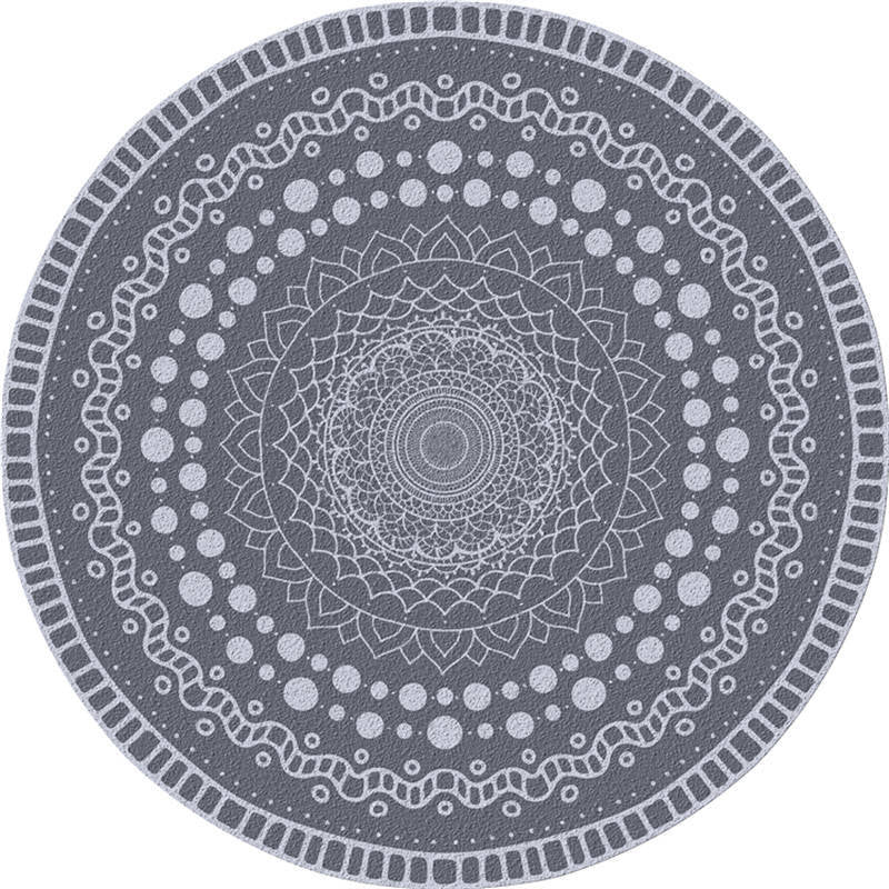 Exotic Moroccan Rug Multi Color Flower Pattern Rug Anti-Slip Pet Friendly Stain Resistant Carpet for Home Light Purple Clearhalo 'Area Rug' 'Moroccan' 'Rugs' Rug' 2058546