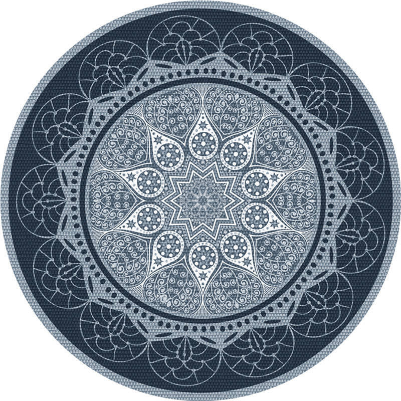 Moroccan Living Room Rug Multi-Color Flower Rug Polyester Machine Washable Stain Resistant Non-Slip Backing Area Carpet Clearhalo 'Area Rug' 'Moroccan' 'Rugs' Rug' 2058584