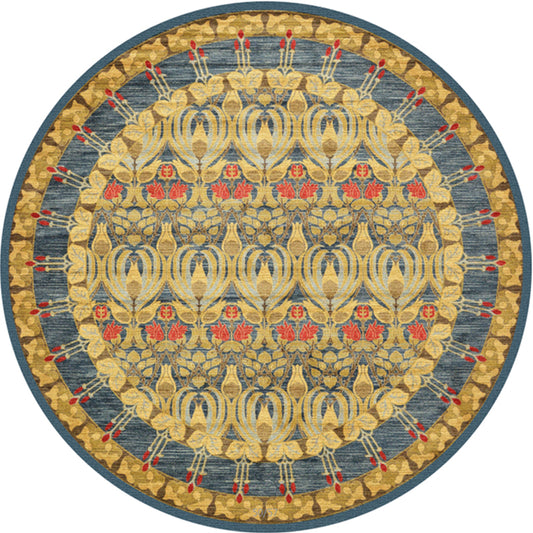 Chic Tribal Patterned Rug Multi Colored Moroccan Rug Polyester Anti-Slip Backing Washable Pet Friendly Carpet for Bedroom Yellow Clearhalo 'Area Rug' 'Moroccan' 'Rugs' Rug' 2058607