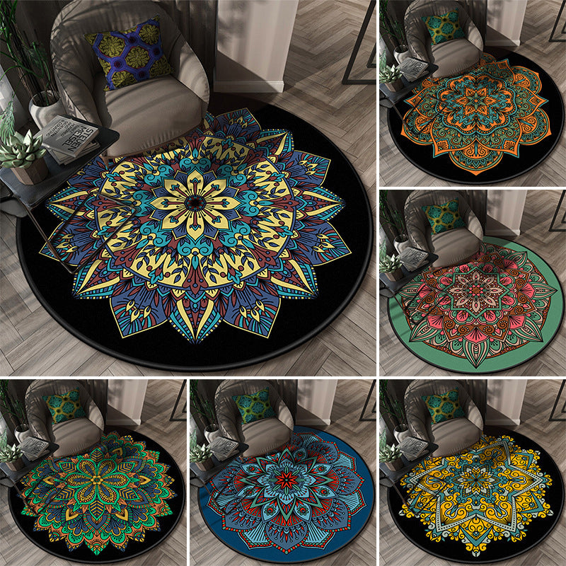 Glamorous Layered Flower Pattern Rug Multi-Colored Moroccan Rug Polypropylene Stain Resistant Anti-Slip Backing Machine Washable Carpet for Home Clearhalo 'Area Rug' 'Moroccan' 'Rugs' Rug' 2058672