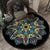 Glamorous Layered Flower Pattern Rug Multi-Colored Moroccan Rug Polypropylene Stain Resistant Anti-Slip Backing Machine Washable Carpet for Home Blue-Purple Clearhalo 'Area Rug' 'Moroccan' 'Rugs' Rug' 2058680