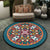 Moroccan Symmetric Patterned Rug Multi Color Polyester Carpet Machine Washable Non-Slip Pet Friendly Rug for Living Room Blue-Orange Clearhalo 'Area Rug' 'Moroccan' 'Rugs' Rug' 2058697