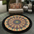 Moroccan Symmetric Patterned Rug Multi Color Polyester Carpet Machine Washable Non-Slip Pet Friendly Rug for Living Room Black-Yellow Clearhalo 'Area Rug' 'Moroccan' 'Rugs' Rug' 2058705