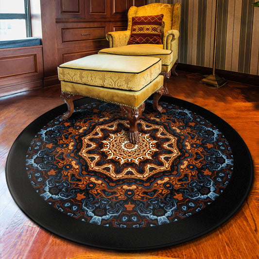 Multi Colored Flower Rug Polypropylene Moroccan Carpet Anti-Slip Backing Washable Stain Resistant Rug for Bedroom Blue-Yellow Clearhalo 'Area Rug' 'Moroccan' 'Rugs' Rug' 2058712