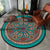 Chic Floral Pattern Area Rug Multicolored Moroccan Carpet Synthetics Washable Anti-Slip Backing Stain Resistant Rug for Front Door Peacock Blue 3'11" x 3'11" Clearhalo 'Area Rug' 'Moroccan' 'Rugs' Rug' 2058782
