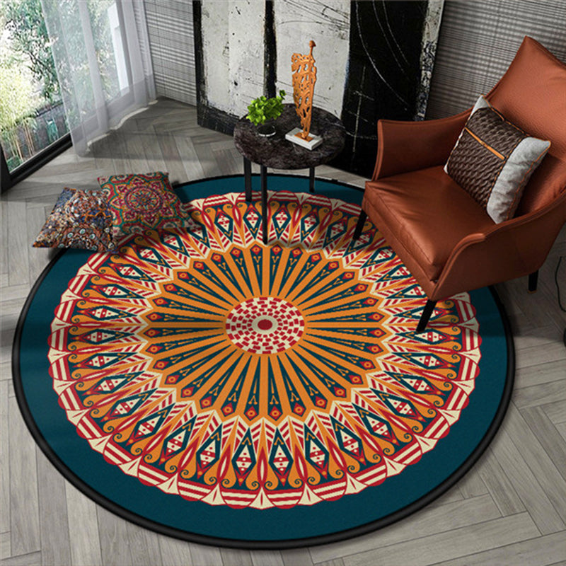 Chic Floral Pattern Area Rug Multicolored Moroccan Carpet Synthetics Washable Anti-Slip Backing Stain Resistant Rug for Front Door Clearhalo 'Area Rug' 'Moroccan' 'Rugs' Rug' 2058798