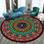 Bohemian Living Room Rug Multicolor Mandala Rug Polyester Stain Resistant Washable Anti-Slip Backing Rug for Hall Red-Green Clearhalo 'Area Rug' 'Moroccan' 'Rugs' Rug' 2058821