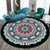 Bohemian Living Room Rug Multicolor Mandala Rug Polyester Stain Resistant Washable Anti-Slip Backing Rug for Hall Blue-Red Clearhalo 'Area Rug' 'Moroccan' 'Rugs' Rug' 2058822