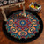 Moroccan Mandala Rug Multi-Colored Synthetics Rug Stain Resistant Anti-Slip Machine Washable Carpet for Dining Room Yellow-Red Clearhalo 'Area Rug' 'Moroccan' 'Rugs' Rug' 2058857