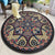 Colorful Mandala Rug Polyester Turkish Indoor Rug Anti-Slip Backing Machine Washable Pet Friendly Carpet for Sitting Room Dark Blue Clearhalo 'Area Rug' 'Moroccan' 'Rugs' Rug' 2058882