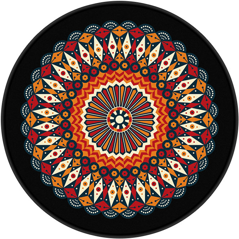 Decorative Kaleidoscope Rug Multi Color Turkish Carpet Polyester Washable Stain Resistant Non-Slip Backing Rug for Sitting Room Clearhalo 'Area Rug' 'Moroccan' 'Rugs' Rug' 2058922