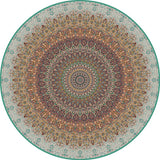 Chic Multi Color Persian Rug Polyester Flower Print Carpet Washable Anti-Slip Pet Friendly Rug for Home Pewter Clearhalo 'Area Rug' 'Moroccan' 'Rugs' Rug' 2059072