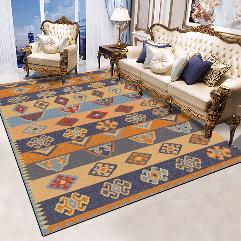 Retro Multicolor Moroccan Rug Synthetics Floral Patterned Rug Anti-Slip Washable Pet Friendly Carpet for Family Room Clearhalo 'Area Rug' 'Moroccan' 'Rugs' Rug' 2059149