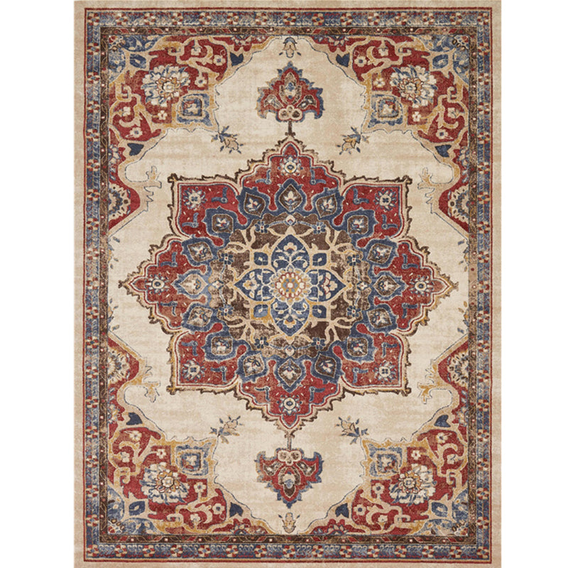 Retro Multicolor Moroccan Rug Synthetics Floral Patterned Rug Anti-Slip Washable Pet Friendly Carpet for Family Room Clearhalo 'Area Rug' 'Moroccan' 'Rugs' Rug' 2059151