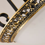 Metal Gray and Black Pendant Lamp Bowl 3 Light Traditional Chandelier Light Fixture with Frosted Glass Shade Clearhalo 'Ceiling Lights' 'Chandeliers' Lighting' options 206272