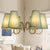 Curvy Arm Living Room Suspension Light Metal 6 Bulbs Artistic Chandelier Light with Bucket Fabric Shade Blackish Green Clearhalo 'Ceiling Lights' 'Chandeliers' 'Modern Chandeliers' 'Modern' Lighting' 2063643
