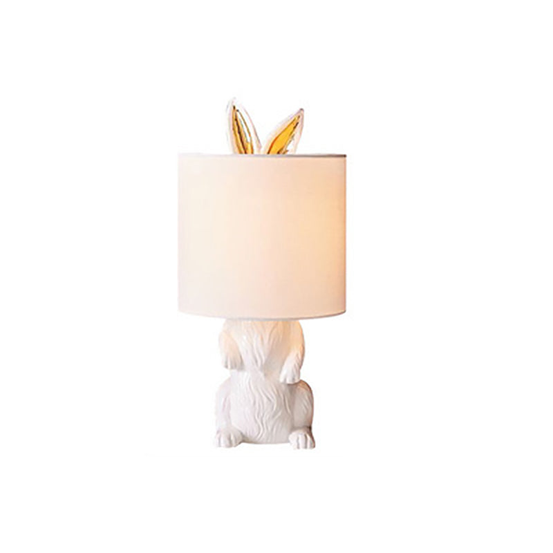 Contemporary Masked Rabbit Table Light Resin Single-Bulb Bedside ...