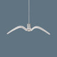 Resin Seagull Suspension Lighting Artistic Single-Bulb Pendant Ceiling Light for Restaurant White C Clearhalo 'Ceiling Lights' 'Pendant Lights' 'Pendants' Lighting' 2063868_33580aad-7319-41fa-b1aa-d4dafe453956