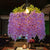 Iron Birdcage Hanging Light Rustic 1 Bulb Restaurant Pendant Light Fixture with Artificial Flower Purple Clearhalo 'Art Deco Pendants' 'Cast Iron' 'Ceiling Lights' 'Ceramic' 'Crystal' 'Industrial' 'Metal' 'Pendant Lights' 'Tiffany' Lighting' 2063962