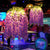 Purple Sphere Suspension Lighting Retro Metallic 1 Head Restaurant Pendant Ceiling Light with Wisteria Decor Purple Clearhalo 'Art Deco Pendants' 'Cast Iron' 'Ceiling Lights' 'Ceramic' 'Crystal' 'Industrial' 'Metal' 'Pendant Lights' 'Tiffany' Lighting' 2063968