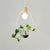 Planter Hanging Lamp Contemporary Clear Glass 1-Light Study Room Lighting Pendant White B Clearhalo 'Art Deco Pendants' 'Black' 'Cast Iron' 'Ceiling Lights' 'Ceramic' 'Crystal' 'Industrial Pendants' 'Industrial' 'Metal' 'Middle Century Pendants' 'Pendant Lights' 'Pendants' 'Rustic Pendants' 'Tiffany' Lighting' 2064011