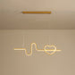 Artistic Heart and Line Island Light Fixture Metal Dining Room LED Ceiling Pendant Light Clearhalo 'Ceiling Lights' 'Island Lights' Lighting' 2064189