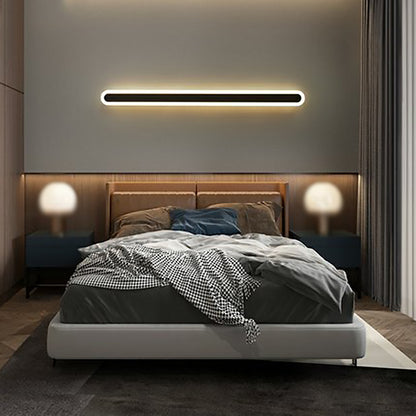Strip Shaped Bedroom LED Wall Mounted Light Metal Simplicity Wall