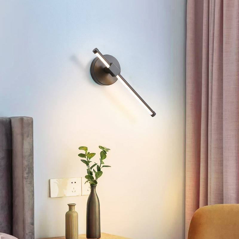 Simplicity Stick Shaped LED Wall Lighting Acrylic Living Room Sconce Light Fixture Clearhalo 'Cast Iron' 'Glass' 'Industrial' 'Modern wall lights' 'Modern' 'Tiffany' 'Traditional wall lights' 'Wall Lamps & Sconces' 'Wall Lights' Lighting' 2064377
