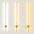 Slim Tube Shaped Sconce Lighting Contemporary Metal Living Room LED Wall Light Fixture Gold Clearhalo 'Cast Iron' 'Glass' 'Industrial' 'Modern wall lights' 'Modern' 'Tiffany' 'Traditional wall lights' 'Wall Lamps & Sconces' 'Wall Lights' Lighting' 2064428