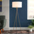 Drum Shaped Fabric Floor Lighting Minimalism Single Standing Floor Lamp with Metal Tripod White Clearhalo 'Floor Lamps' 'Lamps' Lighting' 2064730