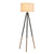 Metal Tripod Shaped Floor Light Simplicity 1-Bulb Living Room Standing Lamp with Drum Fabric Shade Flaxen Clearhalo 'Floor Lamps' 'Lamps' Lighting' 2064740