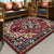 Resplendent Multicolor Floral Rug Synthetics Moroccan Carpet Washable Pet Friendly Anti-Slip Rug for Room Dark Red Clearhalo 'Area Rug' 'Moroccan' 'Rugs' Rug' 2070117