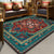 Resplendent Multicolor Floral Rug Synthetics Moroccan Carpet Washable Pet Friendly Anti-Slip Rug for Room Green Clearhalo 'Area Rug' 'Moroccan' 'Rugs' Rug' 2070121
