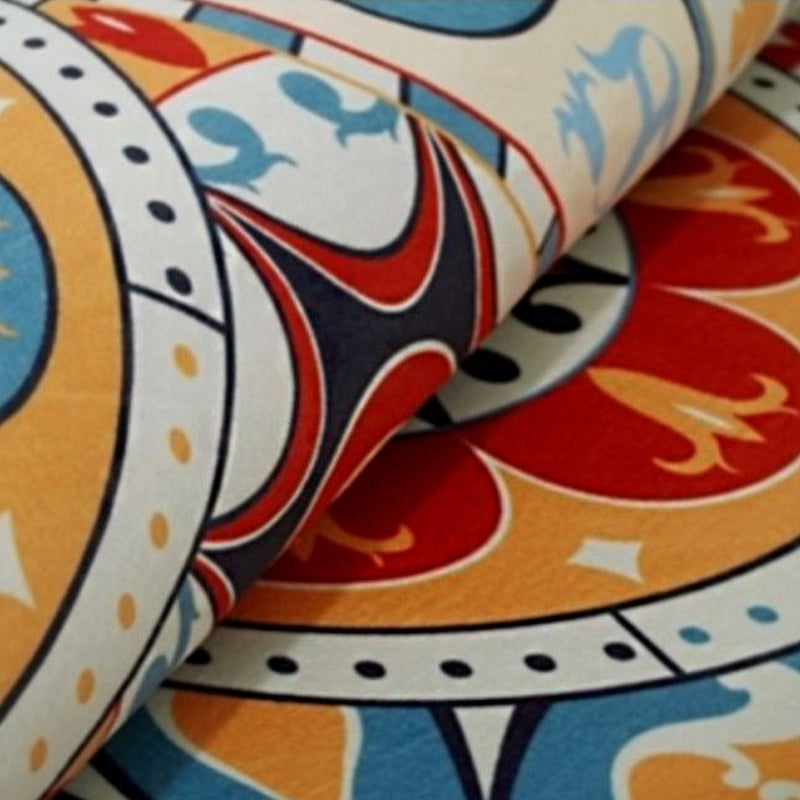 Colorful Moroccan Style Rug Polyester Geometric Patterned Carpet Anti-Slip Backing Machine Washable Stain Resistant Rug for Indoor Clearhalo 'Area Rug' 'Moroccan' 'Rugs' Rug' 2070132