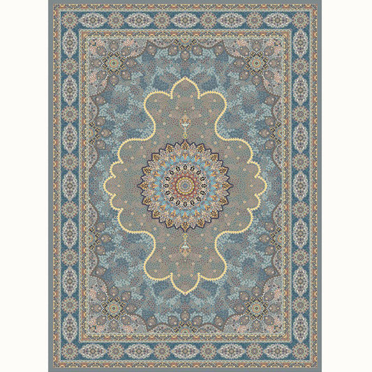 Aesthetic Moroccan Rug Multi Colored Flower Rug Pet Friendly Anti-Slip Backing Machine Washable Carpet for Guest Room Light Green Clearhalo 'Area Rug' 'Moroccan' 'Rugs' Rug' 2070148