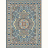 Aesthetic Moroccan Rug Multi Colored Flower Rug Pet Friendly Anti-Slip Backing Machine Washable Carpet for Guest Room Light Green Clearhalo 'Area Rug' 'Moroccan' 'Rugs' Rug' 2070148