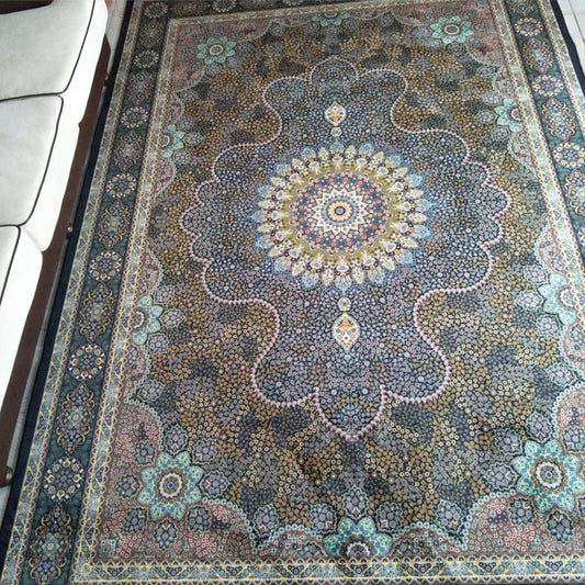 Aesthetic Moroccan Rug Multi Colored Flower Rug Pet Friendly Anti-Slip Backing Machine Washable Carpet for Guest Room Clearhalo 'Area Rug' 'Moroccan' 'Rugs' Rug' 2070149