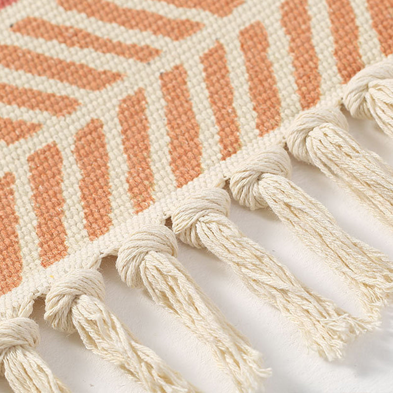 Vivid Plant Knit Rug Multi Colored Modern Rug Synthetics Pet Friendly Carpet for Guest Room Clearhalo 'Area Rug' 'Bohemian' 'Rugs' Rug' 2070199