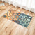 Vivid Plant Knit Rug Multi Colored Modern Rug Synthetics Pet Friendly Carpet for Guest Room Blue-Orange 2' x 3'7" Clearhalo 'Area Rug' 'Bohemian' 'Rugs' Rug' 2070218
