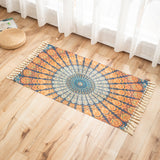 Vivid Plant Knit Rug Multi Colored Modern Rug Synthetics Pet Friendly Carpet for Guest Room Orange Red 2' x 3'7" Clearhalo 'Area Rug' 'Bohemian' 'Rugs' Rug' 2070228