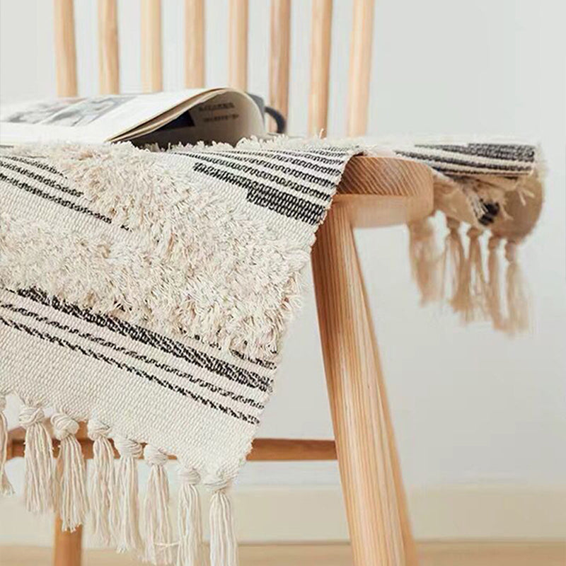 Multicolor Diamond Patterned Rug Cotton Funky Rug Machine Washable Pet Friendly Carpet for Bedroom Clearhalo 'Area Rug' 'Bohemian' 'Rugs' Rug' 2070278