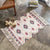Boho Seamless Geometric Pattern Rug Multicolored Cotton Carpet Pet Friendly Machine Washable Rug for Living Room Brick Red 2' x 2'11" Clearhalo 'Area Rug' 'Bohemian' 'Rugs' Rug' 2070302